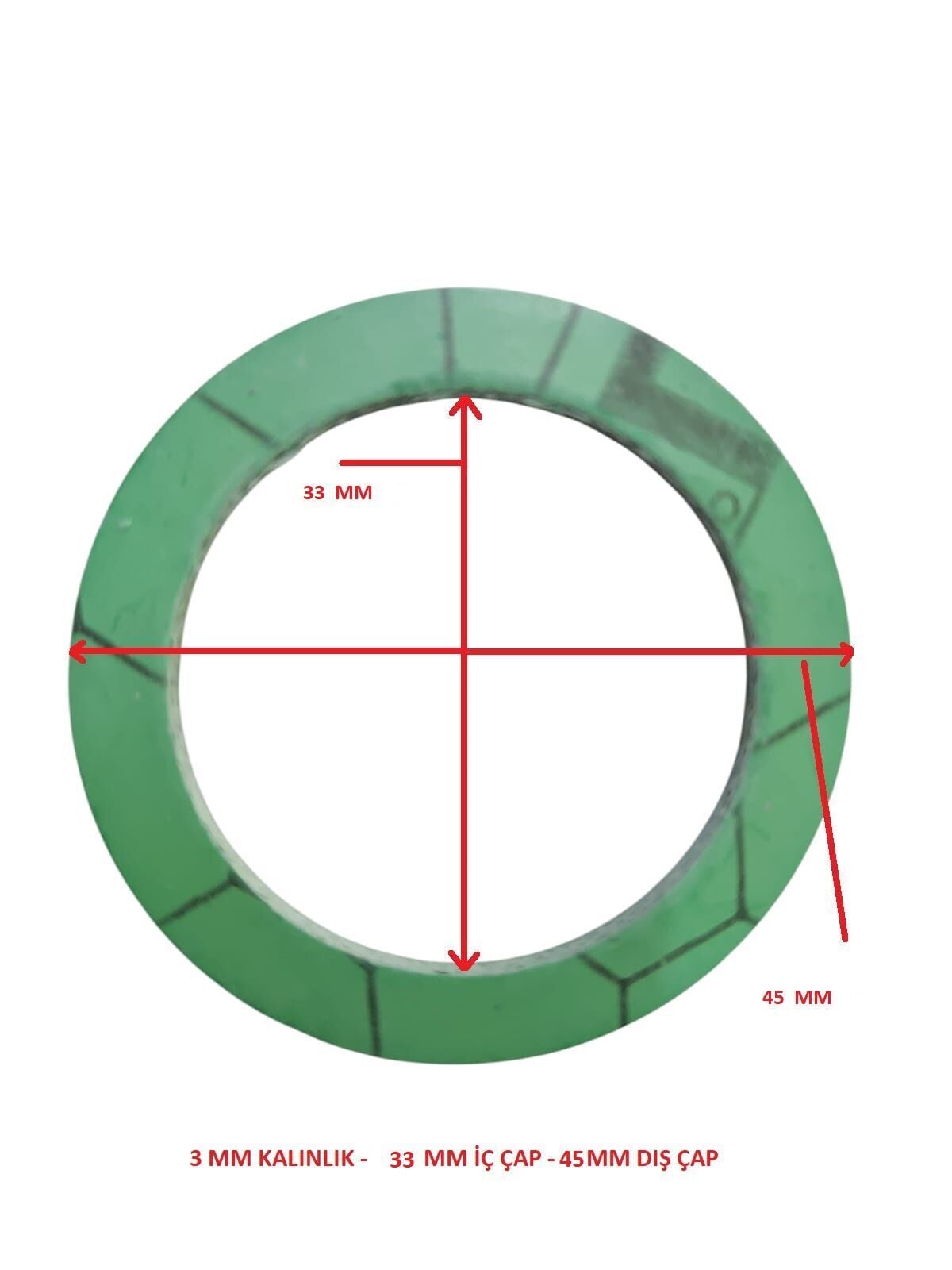 1-1/2  3MM 500 ADET KLİNGİRİT CONTA 3X30X45